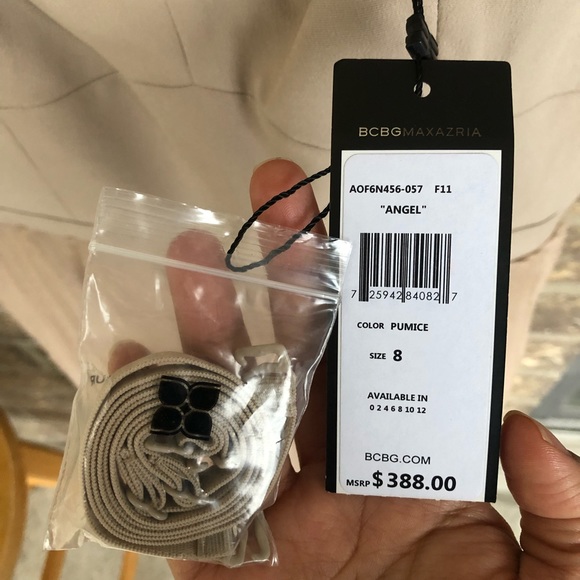 BCBG Angel Strapless Nude Dress Size 8 - Picture 4 of 8